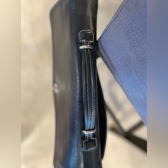 COACH leather laptop bag briefcase travel work bag vintage glove-tanned  leather - Picture 3 of 14